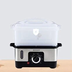 Home Electric Food Steamer Multifunctional Steamer Pot Automatic Power-of 3-Layer Large Capacity Seafood Steamer Cooker 9 Home Electric Food Steamer Multifunctional Steamer Pot Automatic Power-of 3-Layer Large Capacity Seafood Steamer Cooker -KitchenAid Shop 419Y6QLej0L