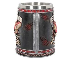 NEMESIS NOW B4654N9 Five Finger Death Punch Tankard 15cm, Resin W/Stainless Steel Insert, Black 8 NEMESIS NOW B4654N9 Five Finger Death Punch Tankard 15cm, Resin W/Stainless Steel Insert, Black -KitchenAid Shop 419YksXXYuL