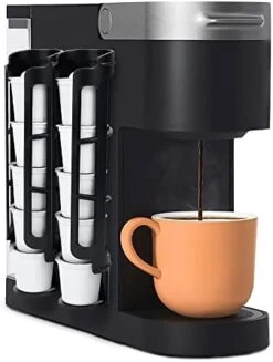 K Cup Coffee Pod Holder For Keurig K-cup Coffee, Side Mount Storage Organizer, Perfect For Small Counters ( Black, 2 Pack For 10 K Cups) -KitchenAid Shop 419cscistuL. AC