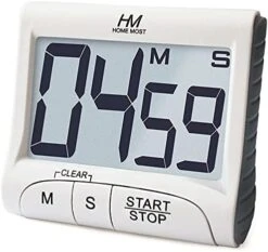 3" Large Display Kitchen Timer - Digital Timer Magnetic Back Loud Alarm On A Rope- White Cooking Timers For Kitchen Teachers Students Games Kids Meetings - Sports Timer For Workouts Exercise -KitchenAid Shop 419d8xICVRS. AC