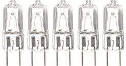 (5)-Pack Replacement Light Bulb 120V 50-Watt For WB08X10051 GE Microwave WB08X10057 50W