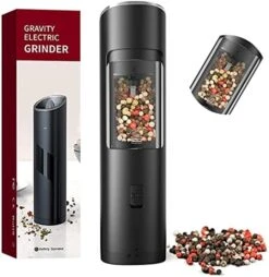 Automatic Salt And Pepper Grinder Gravity - Stainless Steel Pepper Grinder Operation With On/Off Button,4 AAA Batteries Powered (Not Include) -KitchenAid Shop 419l5jqEFL. AC