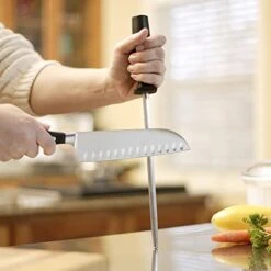 Smith's Sharpeners AC50028 Sharpening Steel 9in, OS, Black -KitchenAid Shop 419nhVcPhlL