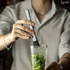 2Pcs Muddler For Cocktails Set - 8" Drink Muddler Set Long Muddler Old Fashioned Stainless Steel Muddler - Mojito Muddler Ice Crusher Bartender Tool For Bars Bartender Accessories Home Bar Tools Set -KitchenAid Shop 419qUolkRML