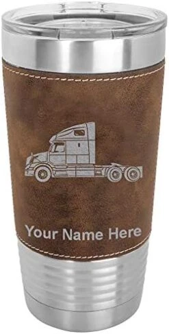 20oz Vacuum Insulated Tumbler Mug, Truck Cab, Personalized Engraving Included (Faux Leather, Black) 31 20oz Vacuum Insulated Tumbler Mug, Truck Cab, Personalized Engraving Included (Faux Leather, Black) -KitchenAid Shop 419vvN8OlxL. AC