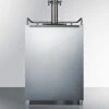 UMMIT Appliance Summit SBC677BITWIN 24 Built-In/Freestanding Beer Dispenser With 6.5 Cu. Ft. Capacity Dual Tap Factory Installed Lock Digital Thermostat And Frost Free Operation: Stainless Steel