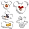 Cookie Cutter For Kids - Sandwich Cartoon Of Mickey Mouse Cookie Cutter Shaped Biscuit Mould For DIY Cake Craft Bakeware Decoration Stainless Steel Cutter Set 5 Pcs 2 Cookie Cutter For Kids - Sandwich Cartoon Of Mickey Mouse Cookie Cutter Shaped Biscuit Mould For DIY Cake Craft Bakeware Decoration Stainless Steel Cutter Set 5 Pcs -KitchenAid Shop 41A0LludW2L