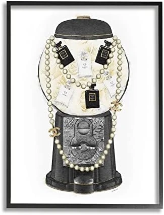 Stupell Industries Vintage Gumball Machine Designer Perfume Necklace Accessories, Design By Amanda Greenwood, Black, 16 X 20 14 Stupell Industries Vintage Gumball Machine Designer Perfume Necklace Accessories, Design By Amanda Greenwood, Black, 16 X 20 - Image 12