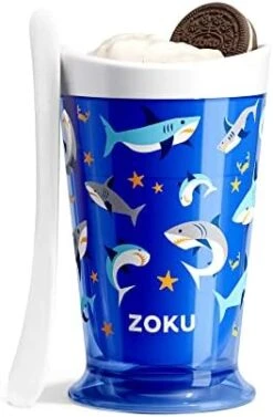 Original Slush And Shake Maker, Compact Make And Serve Cup With Freezer Core Creates Single-Serving Smoothies, Slushies And Milkshakes In Minutes, BPA-free, Blue -KitchenAid Shop 41A4Rz9YbAL. AC