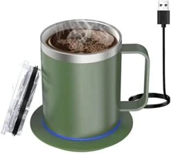 Self Heating Coffee Mug,12oz Heated Mug,Coffee Cup Warmer With Mug Set,Electric 10W,USB Powered Mug Warmer,131℉ Beverage Cup Warmer For Desk Home & Office 16 Self Heating Coffee Mug,12oz Heated Mug,Coffee Cup Warmer With Mug Set,Electric 10W,USB Powered Mug Warmer,131℉ Beverage Cup Warmer For Desk Home & Office -KitchenAid Shop 41A63Gtg3GL. AC