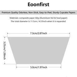 Foil Metallic Cupcake Liners Standard Baking Cups 100 Pcs (Navy Blue) -KitchenAid Shop 41AAvu7QP6L