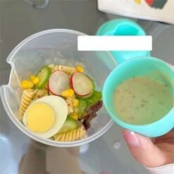 Sb Water Glasses Shaker Bottles Fresh Fruit Container Fresh Fruit; Vegetable Salad Cup Food Shaker With Dressing Container & Fork -KitchenAid Shop 41AKbiUxd6L