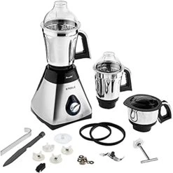 Steele 3-Jar Mixer Grinder, 550-Watt, Silver -KitchenAid Shop 41AKoQgutQL