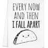 Funny Dish Towel, Every Now And Then I Fall Apart, Taco Joke, Flour Sack Kitchen Towel, Sweet Housewarming Gift, White 2 Funny Dish Towel, Every Now And Then I Fall Apart, Taco Joke, Flour Sack Kitchen Towel, Sweet Housewarming Gift, White -KitchenAid Shop 41AQe0tgidL