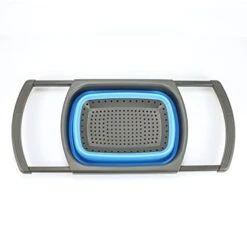 Over The Sink Collapsible Colander Kitchen Strainer Basket-Wash Vegetables And Fruits, Drain Cooked Pasta And Dry Dishes,6-Quart Capacity -Blue 14 Over The Sink Collapsible Colander Kitchen Strainer Basket-Wash Vegetables And Fruits, Drain Cooked Pasta And Dry Dishes,6-Quart Capacity -Blue -KitchenAid Shop 41Aacb5ECeL