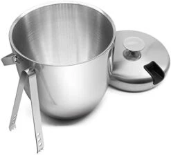 Fortune Candy Insulated Ice Bucket, Double Walled Stainless Steel Ice Bucket With Ice Tongs, Scoop, Lid, And Exclusive Handmade Nylon Holder, 2.8 L (Black) -KitchenAid Shop 41Ac4BE FcL. AC