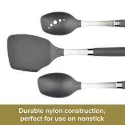 SureGrip Stainless Steel Meat Fork/Kitchen Tool, 13.25 Inch, Gray,46288 -KitchenAid Shop 41Afl8ohJJL