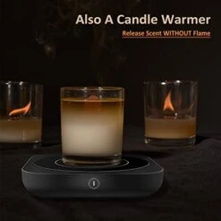 Coffee Mug Warmer For Desk Large Candle Jar Warming Plate Auto Shut Off Desktop Electric Heated Coaster For Tea Cup Teapot Chemex Pot Calentador De Tazas Para Velas Aromaticas Electrico, Black -KitchenAid Shop 41Ald1l658L