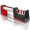 Knife Sharpener, Joso Professional Kitchen 3 Stage Stainless Knife Sharpener With Diamond Tungsten Ceramic To Repair, Restore And Polish Blades And Scissor Quickly, Safely, Easy To Use, Non-Slip Base