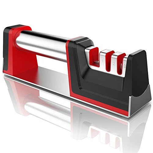 Knife Sharpener, Joso Professional Kitchen 3 Stage Stainless Knife Sharpener With Diamond Tungsten Ceramic To Repair, Restore And Polish Blades And Scissor Quickly, Safely, Easy To Use, Non-Slip Base 3 Knife Sharpener, Joso Professional Kitchen 3 Stage Stainless Knife Sharpener With Diamond Tungsten Ceramic To Repair, Restore And Polish Blades And Scissor Quickly, Safely, Easy To Use, Non-Slip Base
