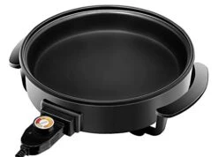 RJ05-12-RO 1400 Watt Electric Skillet 12 Inch Round Frying Pan With Non Stick Coating And Tempered Glass Lid, Black -KitchenAid Shop 41ApBCCXyNL