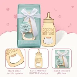 24 Packs Poppin Bottle Openers For Baby Shower Favors,Gifts,Boy Baby Shower Return Gifts Decorations And Blue Souvenirs (Blue, 24) -KitchenAid Shop 41ApDlnqSoL