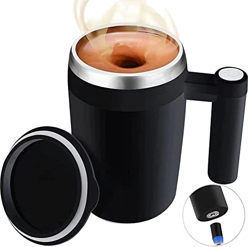 Self Stirring Mug,Rechargeable Auto Magnetic Coffee Mug With 2Pc Stir Bar,Waterproof Automatic Mixing Cup For Milk/Cocoa At Office/Kitchen/Travel 14oz Best Gift - Black 3 Self Stirring Mug,Rechargeable Auto Magnetic Coffee Mug With 2Pc Stir Bar,Waterproof Automatic Mixing Cup For Milk/Cocoa At Office/Kitchen/Travel 14oz Best Gift - Black