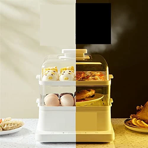 AYMAYA Soup Pot, Three Layer Electric Steamer, Large Capacity And Multi-Function Household Steam Cooker, Intelligent Breakfast Reservation Machine 4 AYMAYA Soup Pot, Three Layer Electric Steamer, Large Capacity And Multi-Function Household Steam Cooker, Intelligent Breakfast Reservation Machine - Image 2