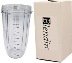 Blendin Replacement 32 Ounce Extra Large Colossal Cup Jar,Compatible With Nutribullet 600W, 900W, NB-101B, NB-101S, NB-201, NBR-0601, NBR-1201, NB9-1301, 900 Pro Series Blenders Juicers -KitchenAid Shop 41BBRZHUhpL