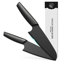 Nylon Knife, 2-Piece Plastic Kitchen Knife For Real Cooking And Cutting Pizza, Cakes, Bread, Fruits, Veggies Durable Nylon Kitchen Knife For Kids