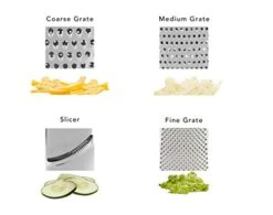 KitchenAid Gourmet 4-Sided Stainless Steel Box Grater With Detachable Storage Container, 10 Inches Tall, Black -KitchenAid Shop 41BJB3K0lZL