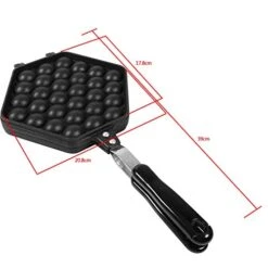 Bubble Waffle Maker, Egg Waffle Maker Pan Hong Kong Style Egg Waffle Baking Mold Tray 10 Bubble Waffle Maker, Egg Waffle Maker Pan Hong Kong Style Egg Waffle Baking Mold Tray -KitchenAid Shop 41BK5nFhr7L