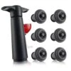 Wine Saver Pump, Black With Grey Stoppers, (0980450-MMP) -KitchenAid Shop 41BMbsMEtJL
