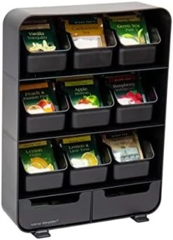 9 Removable Drawers Tea Bag Holder And Condiment Organizer, Black 16 9 Removable Drawers Tea Bag Holder And Condiment Organizer, Black -KitchenAid Shop 41BPpjJy9DL. AC