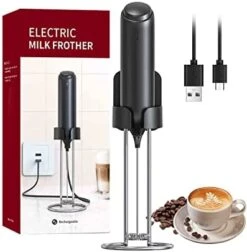 Milk Frother Rechargeable, Homradise Coffee Frother Handheld With Type-C Interface Frother For Coffee Latte Cappuccino Mocha Macchiato Frappe -Black 15 Milk Frother Rechargeable, Homradise Coffee Frother Handheld With Type-C Interface Frother For Coffee Latte Cappuccino Mocha Macchiato Frappe -Black -KitchenAid Shop 41BRsoad84L. AC