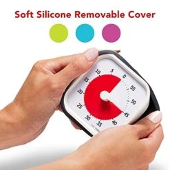 OD (Charcoal), A Visual Countdown 60 Minute Timer For Classrooms, Meetings, Kids And Adults Office And Homeschooling Tool With Silent Operation And Interchangeable Silicone Cover -KitchenAid Shop 41BSf7j8SmL