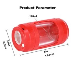 Upgrade Herb Grinder 110ml LED Light Spice Grinder With Pipe /Clean Brushes For Easy Storage And Carrying -KitchenAid Shop 41BSgkWAXiL