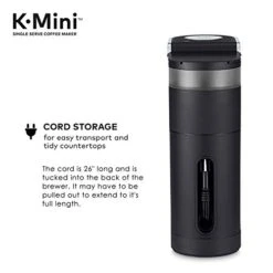 Keurig® K-Mini Coffee Maker, Single Serve K-Cup Pod Coffee Brewer, 6 To 12 Oz. Brew Sizes, Black -KitchenAid Shop 41BYQRuEalL