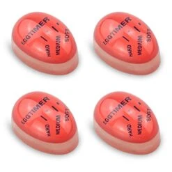 Enter Egg Timer for Boiling Eggs,Kitchen Gadget, Color Changing Egg Timer Thermometer,Pack Of 4