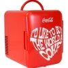 Coca-Cola World 1971 Series Portable 6 Can Thermoelectric Mini Fridge Cooler/Warmer, 4 L/4.2 Quarts Capacity, 12V DC/110V AC For Home, Dorm, Car, Boat, Beverages, Snacks, Skincare, Cosmetics, Medication -KitchenAid Shop 41Be1hm7rIS