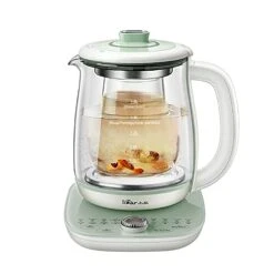 Ear YSH-C18S2 Health Pot, Electric Kettle Tea Maker With Infuser, Glass Kettle & Stew Pot, 16 Menus 1.8L 120V, Green