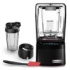Blendtec Professional 800 Blender, 34 Oz GO Travel Bottle, 90 Oz WildSide+ Jar, And Spoonula Spatula - Kitchen Blender Bundle - Black -KitchenAid Shop 41Bg6GWyMKL