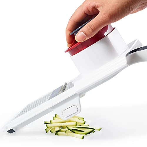 Zyliss Easy Control Handheld Slicer, White, Grey And Red 6 Zyliss Easy Control Handheld Slicer, White, Grey And Red - Image 4