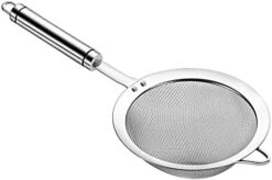 UNWUKIN 304 Stainless Steel Fine Mesh Strainers For Kitchen, Colander-Skimmer With Handle, Sieve Sifters For Food, Tea, Rice, Oil, Noodles, Fruits, Vegetable -KitchenAid Shop 41Bn3jC0vHL. AC