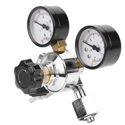 Qinlorgo CO2 Regulator Gauge Valve, Stable Performance Practical Chrome Plated Brass+Plastic Durable CO2 Regulator, For Brewer -KitchenAid Shop 41BsNKmnpSL