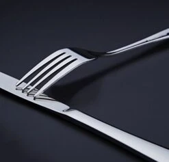 12-Piece Flatware Sets Dinner Knife Fork Spoon 3-Piece Place Setting Service For 4 Person Stainless Steel Mirror Polishing -KitchenAid Shop 41BtIq3ofnL