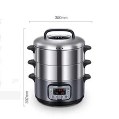 Electric Steamer Household Fish Pot Steel Stainless Steel Three-Layer Electric Food Steamer Multi Cooker 8 Electric Steamer Household Fish Pot Steel Stainless Steel Three-Layer Electric Food Steamer Multi Cooker -KitchenAid Shop 41BwdCUSAoL