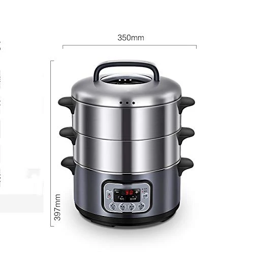 Electric Steamer Household Fish Pot Steel Stainless Steel Three-Layer Electric Food Steamer Multi Cooker 4 Electric Steamer Household Fish Pot Steel Stainless Steel Three-Layer Electric Food Steamer Multi Cooker - Image 2
