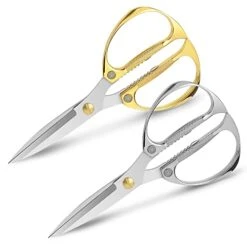 Eavy Duty Kitchen Scissors, 2 Pack 7.5 Inch Stainless Steel Scissors, Multifunction Kitchen Shears With Sharp Blade For Meat, Chicken, Seafood, Vegetables