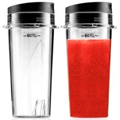16 Oz Single Serve Blender Cups For Shakes And Smoothies - 2Pcs Ninja Blender Cups Replacement With Flip Top Lid Parts - Single Serve Cup Lid For BL770 BL780 BL660 BL740 BL810 Nutri Ninja Blenders -KitchenAid Shop 41BxHWd09FL. AC